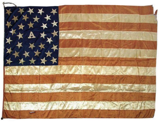 34 Star Civil War Battle Flag